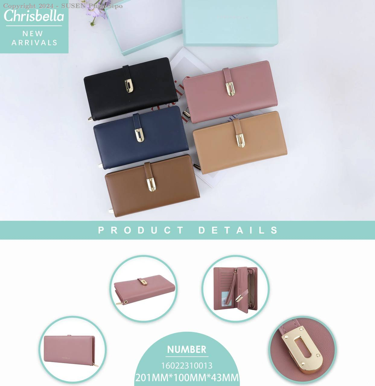 000013 long wallet new